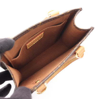 プティット サックプラ モノグラム 2WAY ハンドバッグ PVC レザー ブラウン ルイヴィトン バッグ LOUIS VUITTON