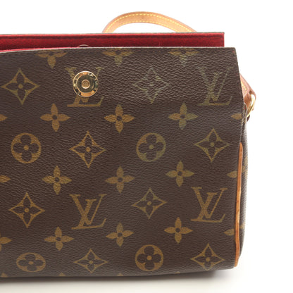 レシタル モノグラム ハンドバッグ PVC レザー ブラウン ルイヴィトン バッグ LOUIS VUITTON