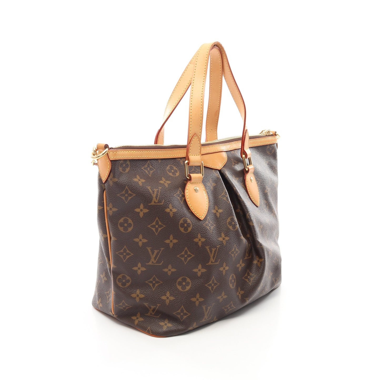 パレルモPM モノグラム 2WAY ハンドバッグ PVC レザー ブラウン ルイヴィトン バッグ LOUIS VUITTON