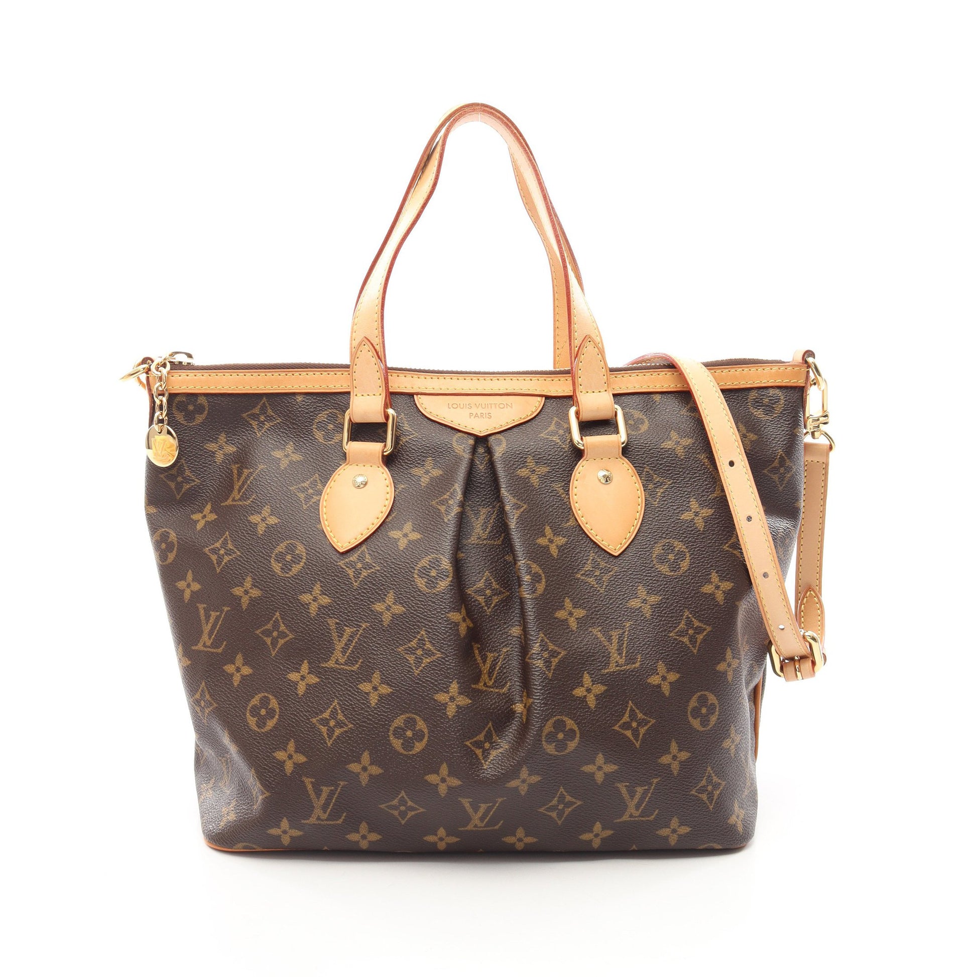 パレルモPM モノグラム 2WAY ハンドバッグ PVC レザー ブラウン ルイヴィトン バッグ LOUIS VUITTON