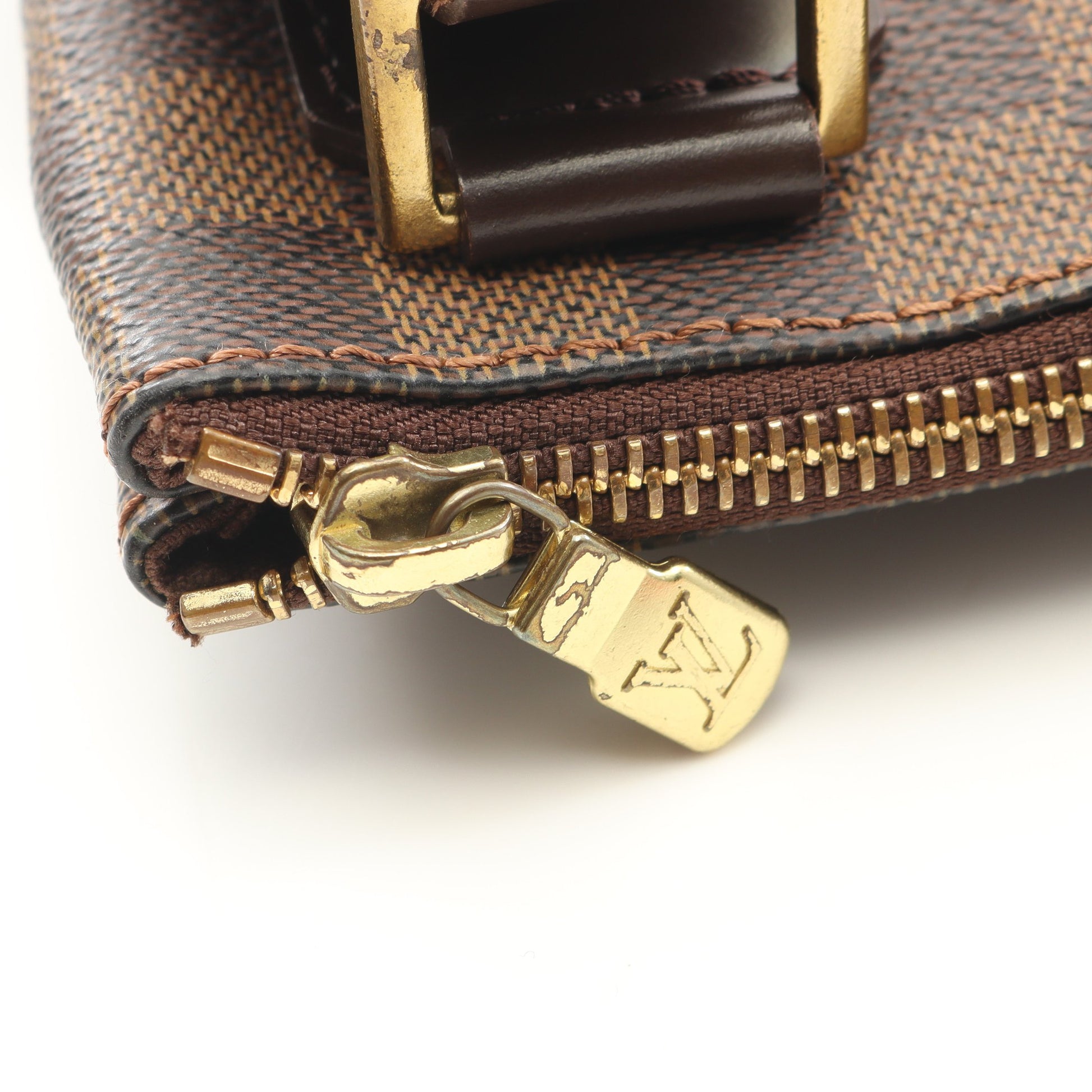 ポシェット ボスフォール ダミエエベヌ ショルダーバッグ PVC レザー ブラウン ルイヴィトン バッグ LOUIS VUITTON
