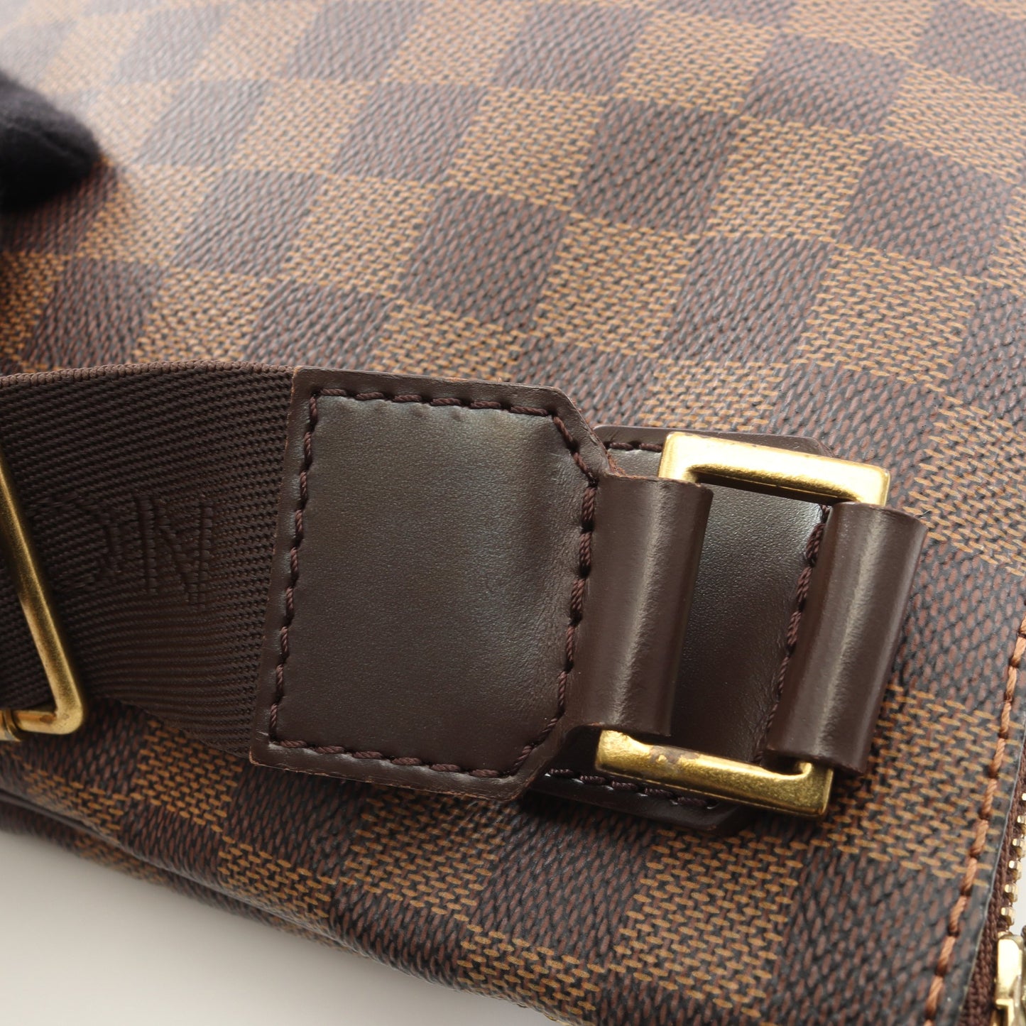 ポシェット ボスフォール ダミエエベヌ ショルダーバッグ PVC レザー ブラウン ルイヴィトン バッグ LOUIS VUITTON