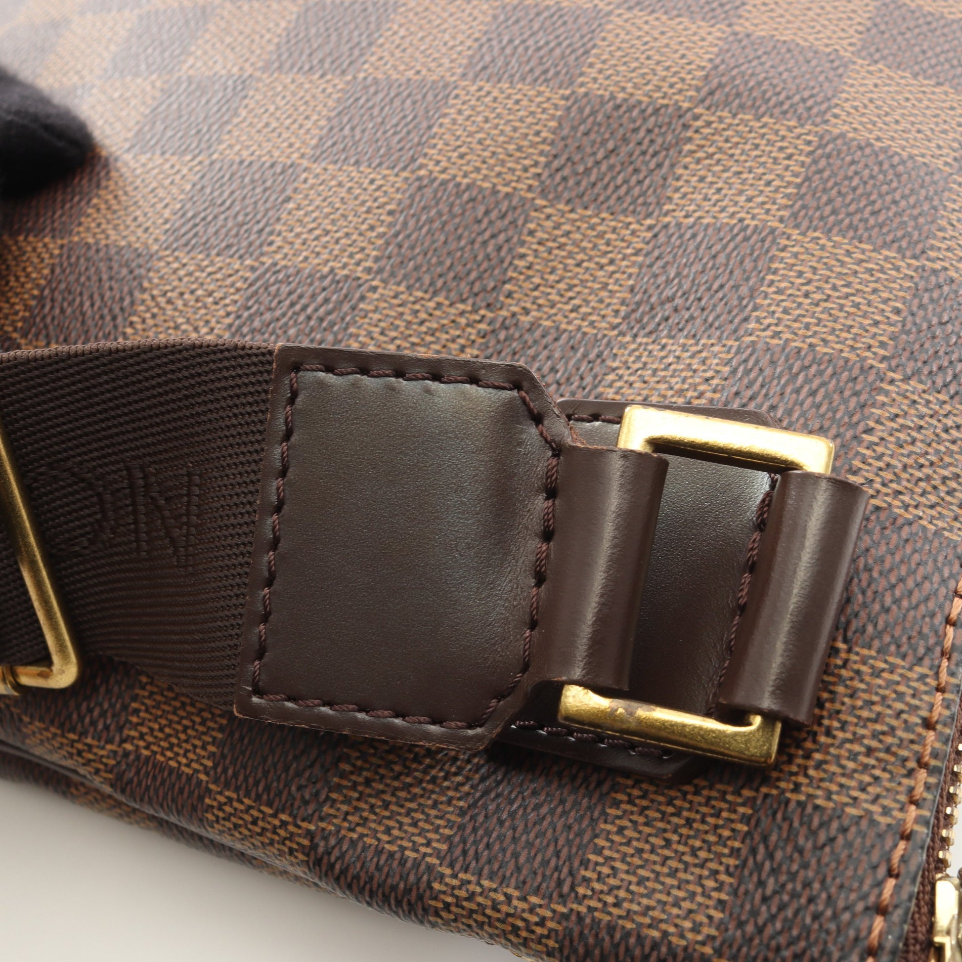 ポシェット ボスフォール ダミエエベヌ ショルダーバッグ PVC レザー ブラウン ルイヴィトン バッグ LOUIS VUITTON