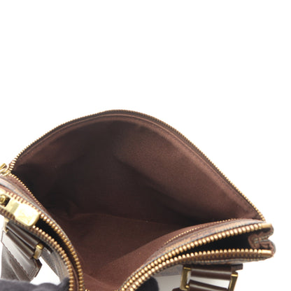 ポシェット ボスフォール ダミエエベヌ ショルダーバッグ PVC レザー ブラウン ルイヴィトン バッグ LOUIS VUITTON