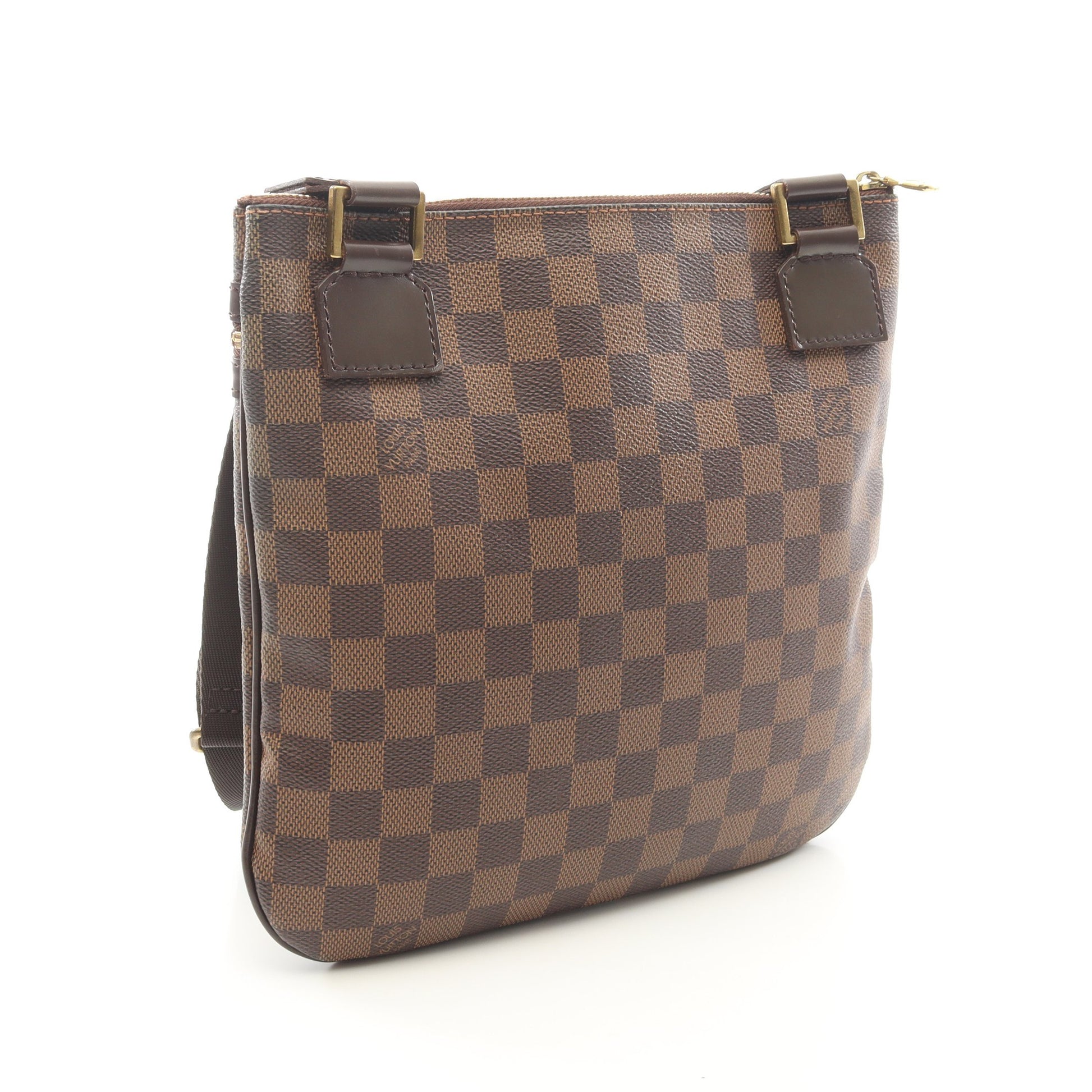 ポシェット ボスフォール ダミエエベヌ ショルダーバッグ PVC レザー ブラウン ルイヴィトン バッグ LOUIS VUITTON