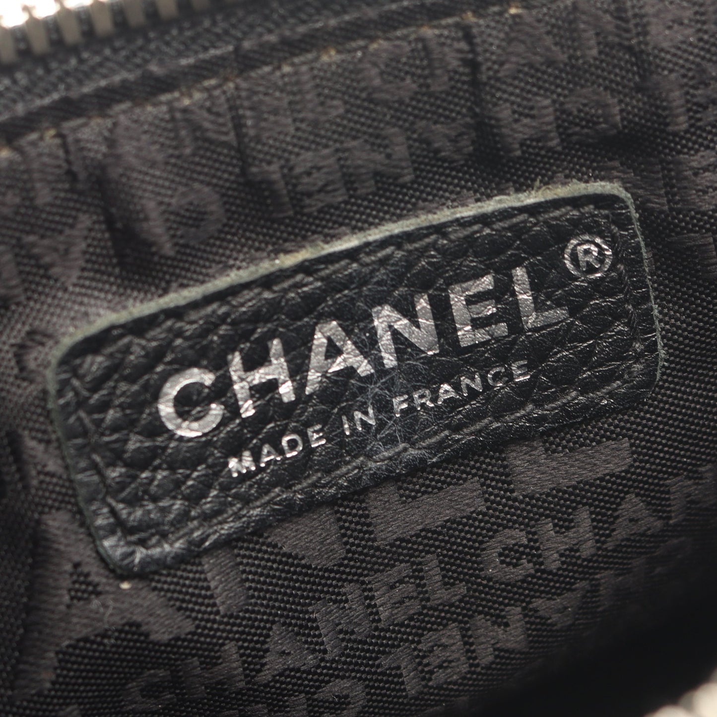 ロゴ フリンジ ショルダーバッグ レザー ブラック シルバー金具 シャネル バッグ CHANEL