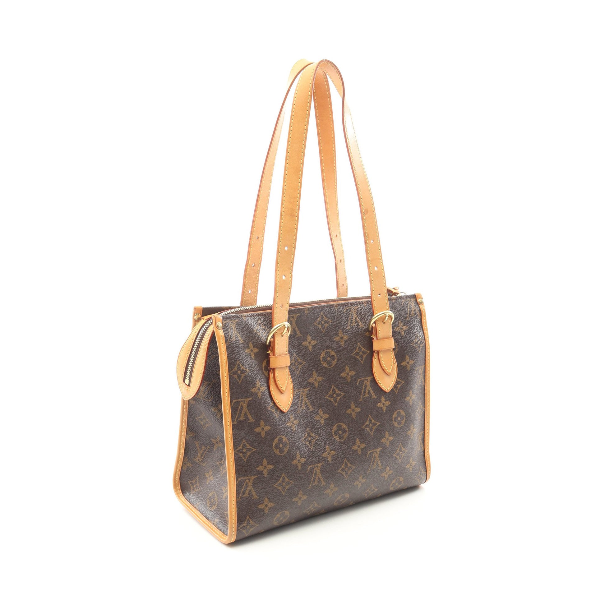 ポパンクール オ モノグラム ショルダーバッグ トートバッグ PVC レザー ブラウン ルイヴィトン バッグ LOUIS VUITTON
