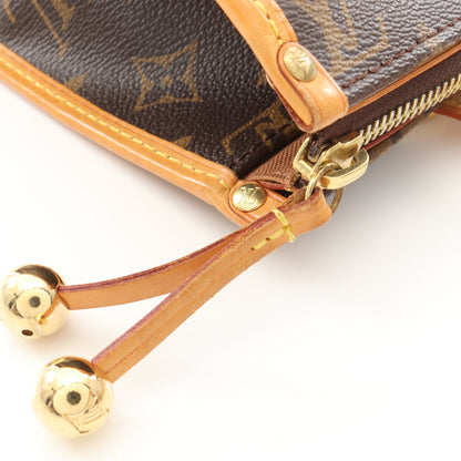 ポパンクール オ モノグラム ショルダーバッグ トートバッグ PVC レザー ブラウン ルイヴィトン バッグ LOUIS VUITTON