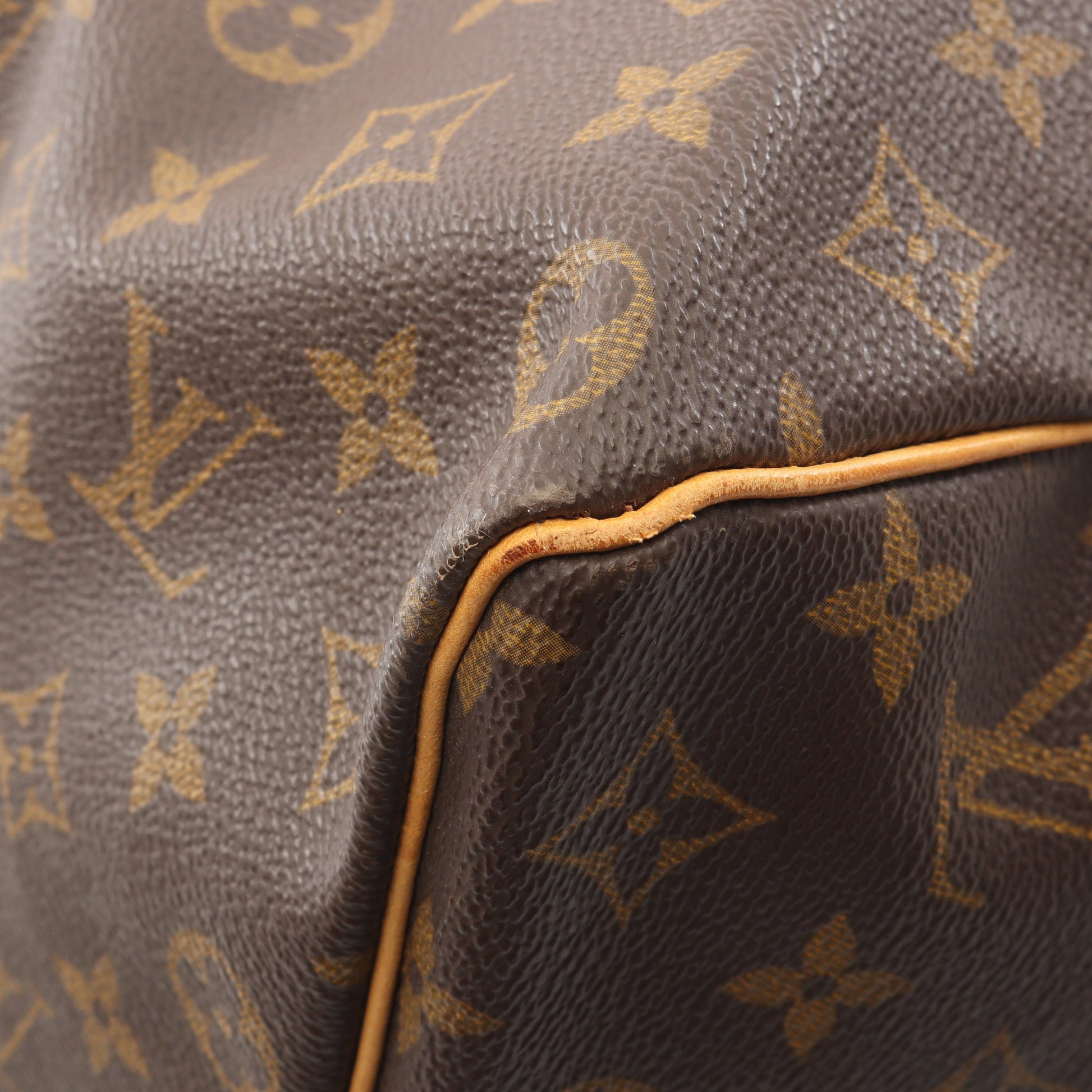 キーポル50 モノグラム ボストンバッグ PVC レザー ブラウン ルイヴィトン バッグ LOUIS VUITTON