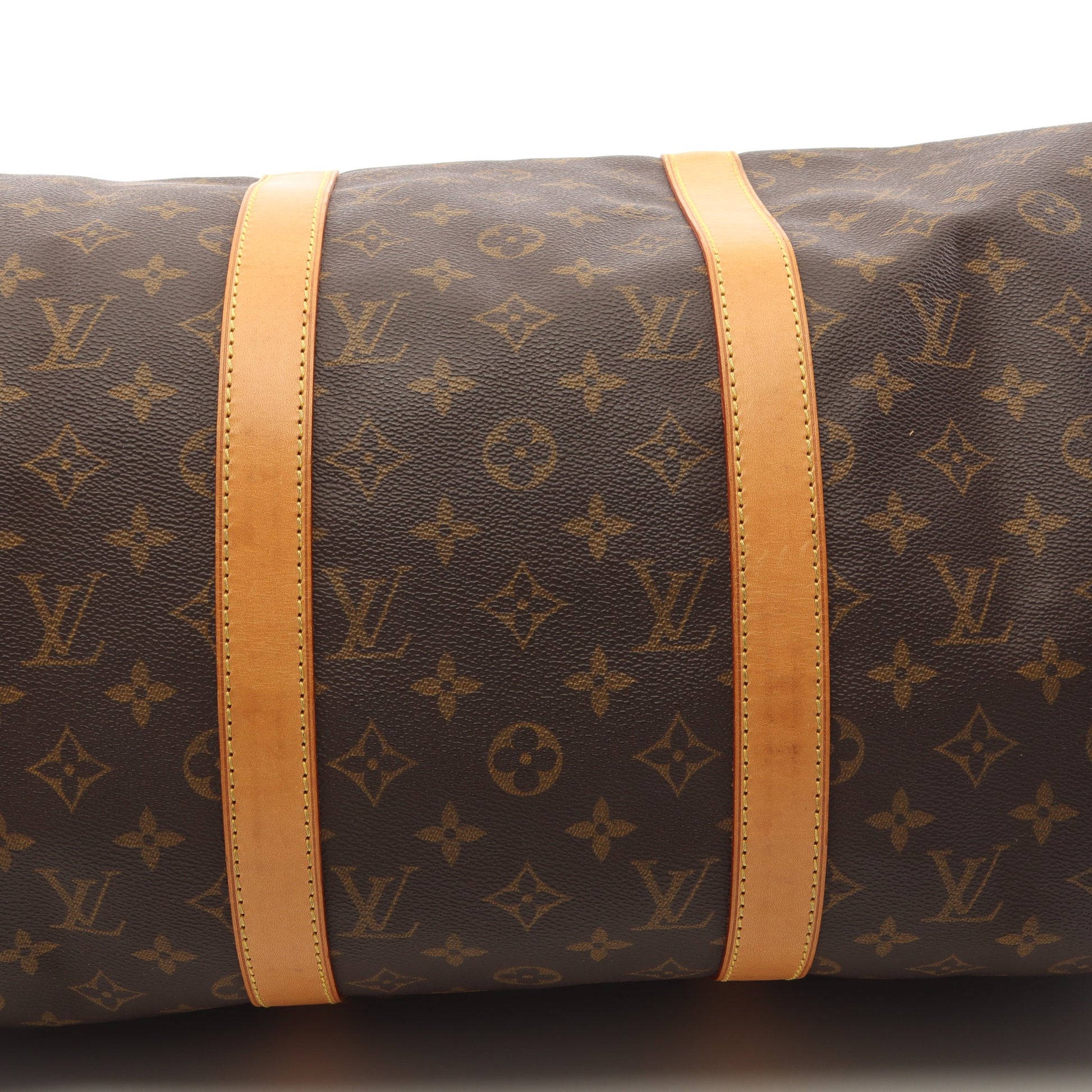 キーポル50 モノグラム ボストンバッグ PVC レザー ブラウン ルイヴィトン バッグ LOUIS VUITTON