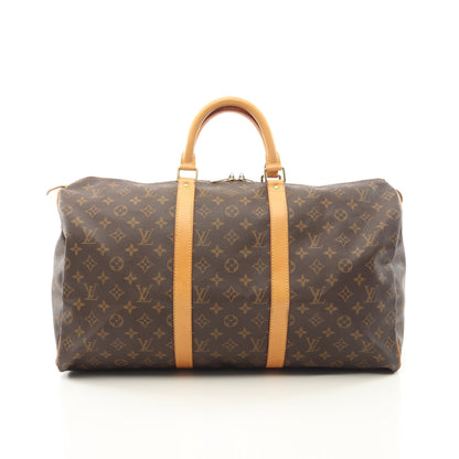 キーポル50 モノグラム ボストンバッグ PVC レザー ブラウン ルイヴィトン バッグ LOUIS VUITTON