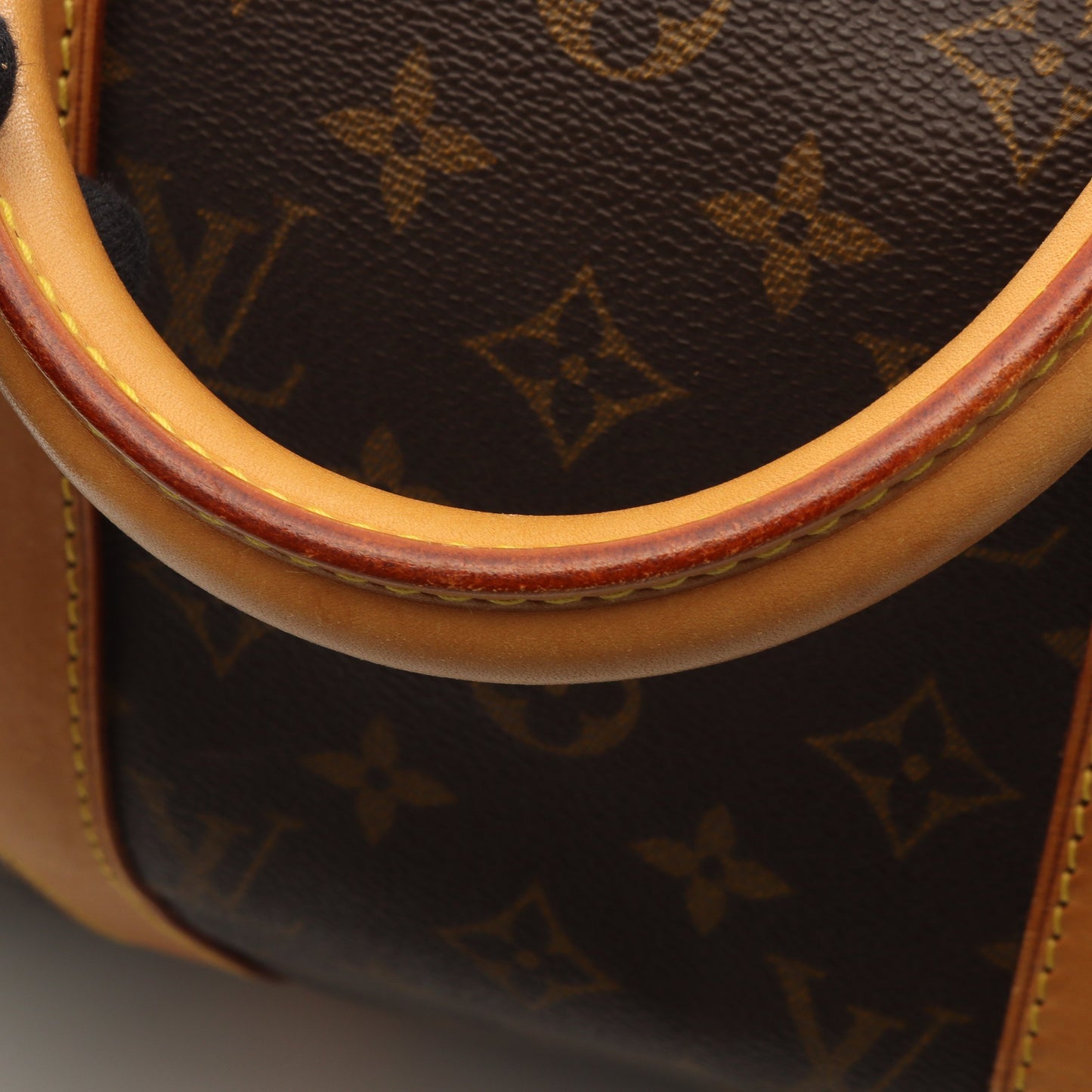 キーポル50 モノグラム ボストンバッグ PVC レザー ブラウン ルイヴィトン バッグ LOUIS VUITTON