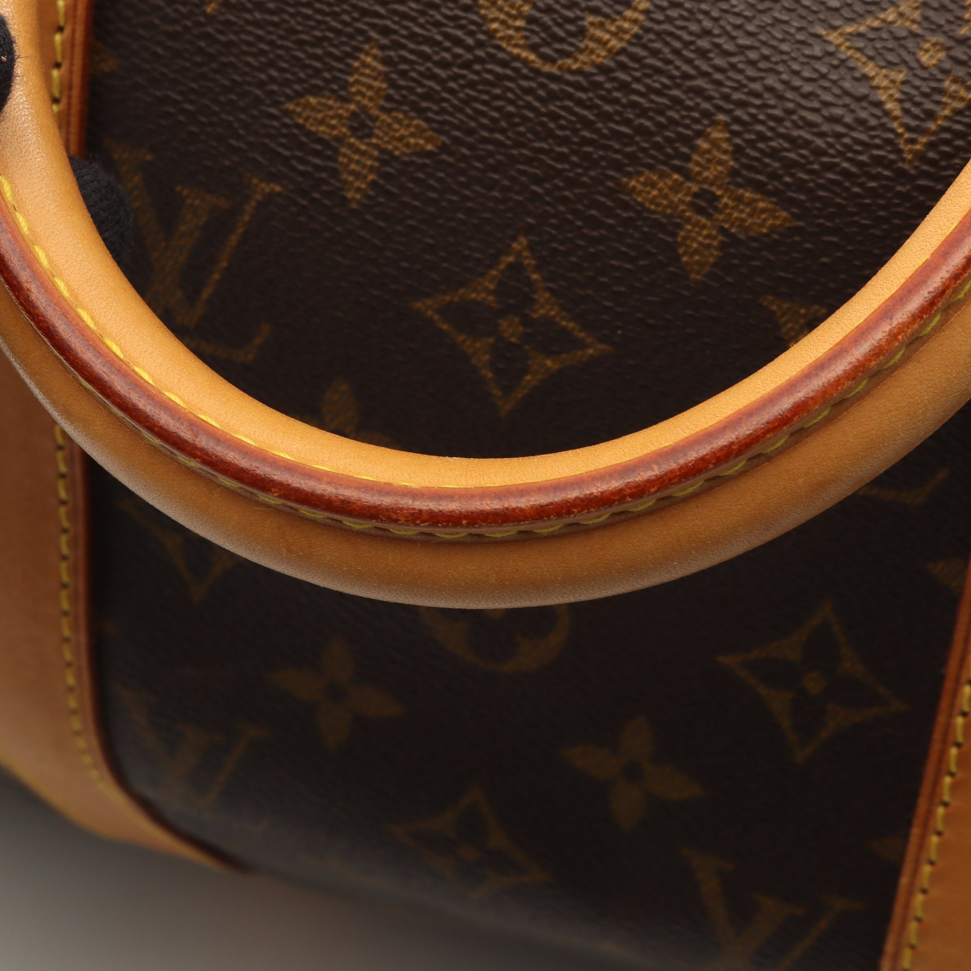 キーポル50 モノグラム ボストンバッグ PVC レザー ブラウン ルイヴィトン バッグ LOUIS VUITTON
