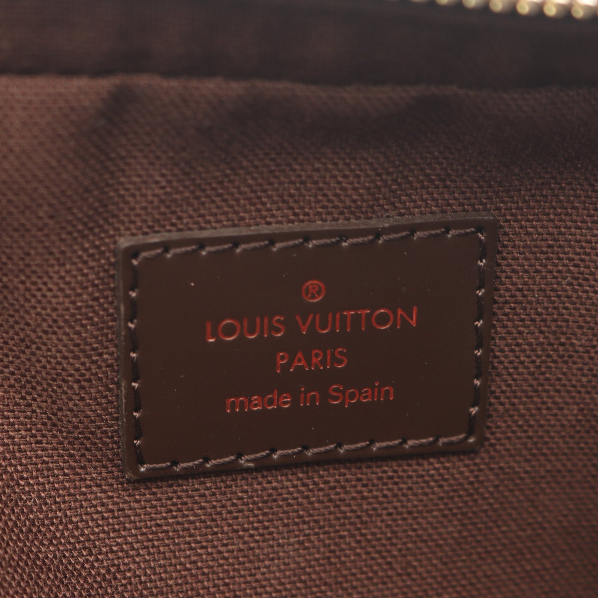 ジェロニモス ダミエエベヌ ボディバッグ PVC ブラウン ルイヴィトン バッグ LOUIS VUITTON
