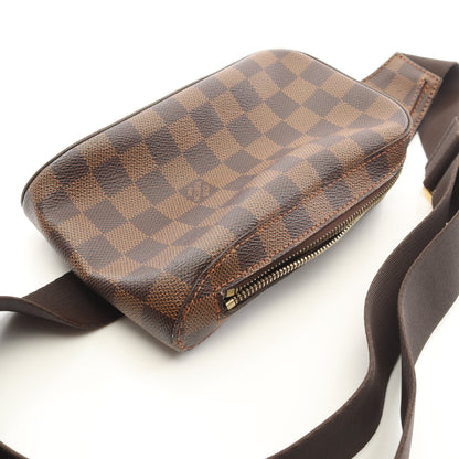 ジェロニモス ダミエエベヌ ボディバッグ PVC ブラウン ルイヴィトン バッグ LOUIS VUITTON