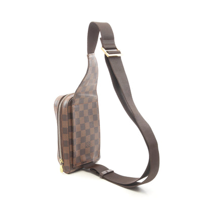 ジェロニモス ダミエエベヌ ボディバッグ PVC ブラウン ルイヴィトン バッグ LOUIS VUITTON