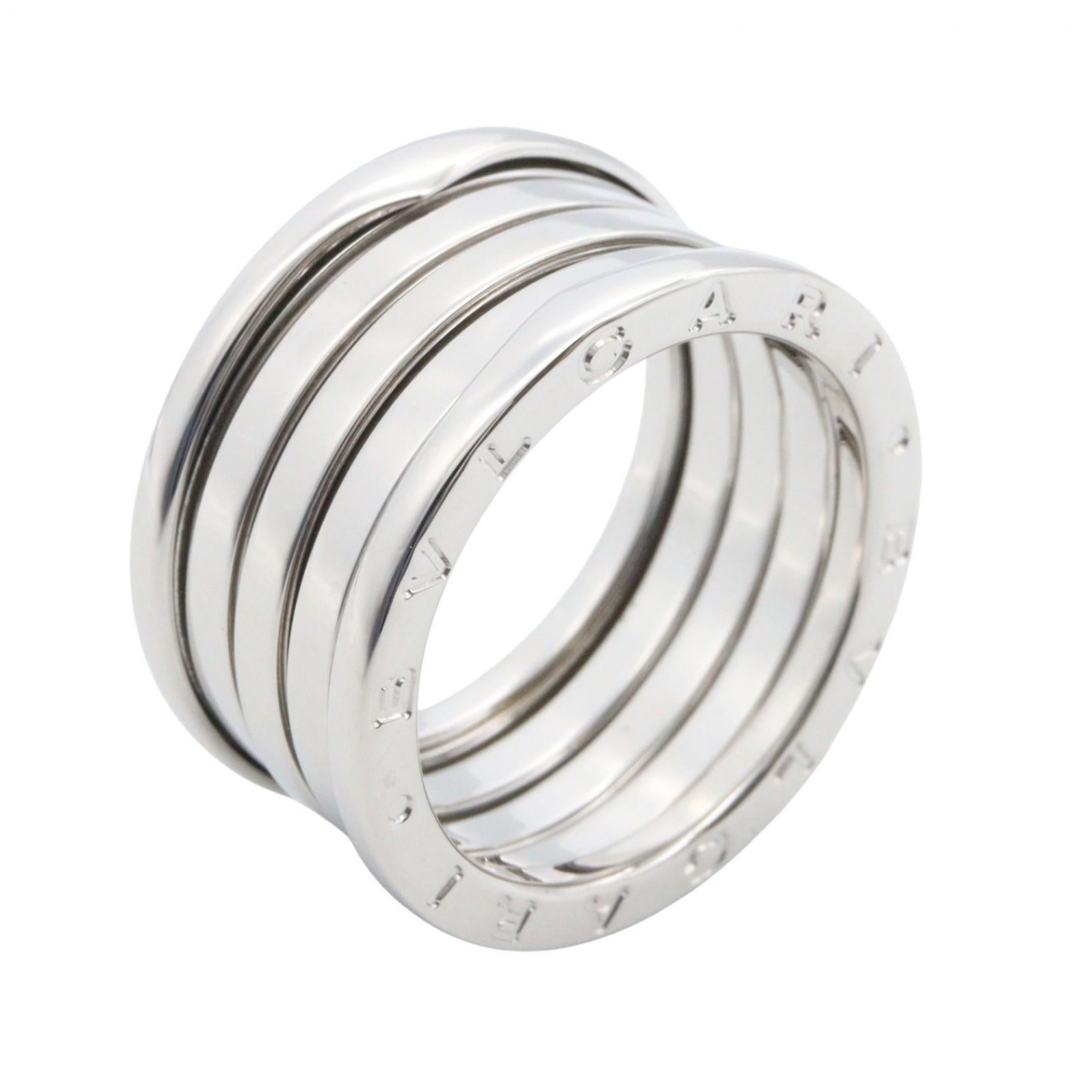 B-zero1 ビーゼロワン リング 4バンド リング 指輪 K18WG ホワイトゴールド ブルガリ アクセサリー BVLGARI