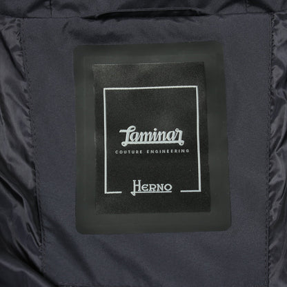 LAMINAR ラミナー フード付き ダウンジャケット ネイビー ヘルノ