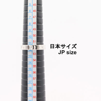 ミニラブリング 1PD リング 指輪 K18WG ダイヤモンド ホワイトゴールド クリア カルティエ