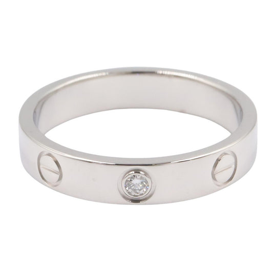 ミニラブリング 1PD リング 指輪 K18WG ダイヤモンド ホワイトゴールド クリア カルティエ アクセサリー Cartier