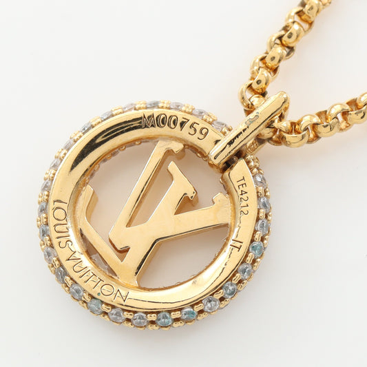 コリエ ルイーズ バイ ナイト ネックレス GP ラインストーン ゴールド クリア ルイヴィトン アクセサリー LOUIS VUITTON