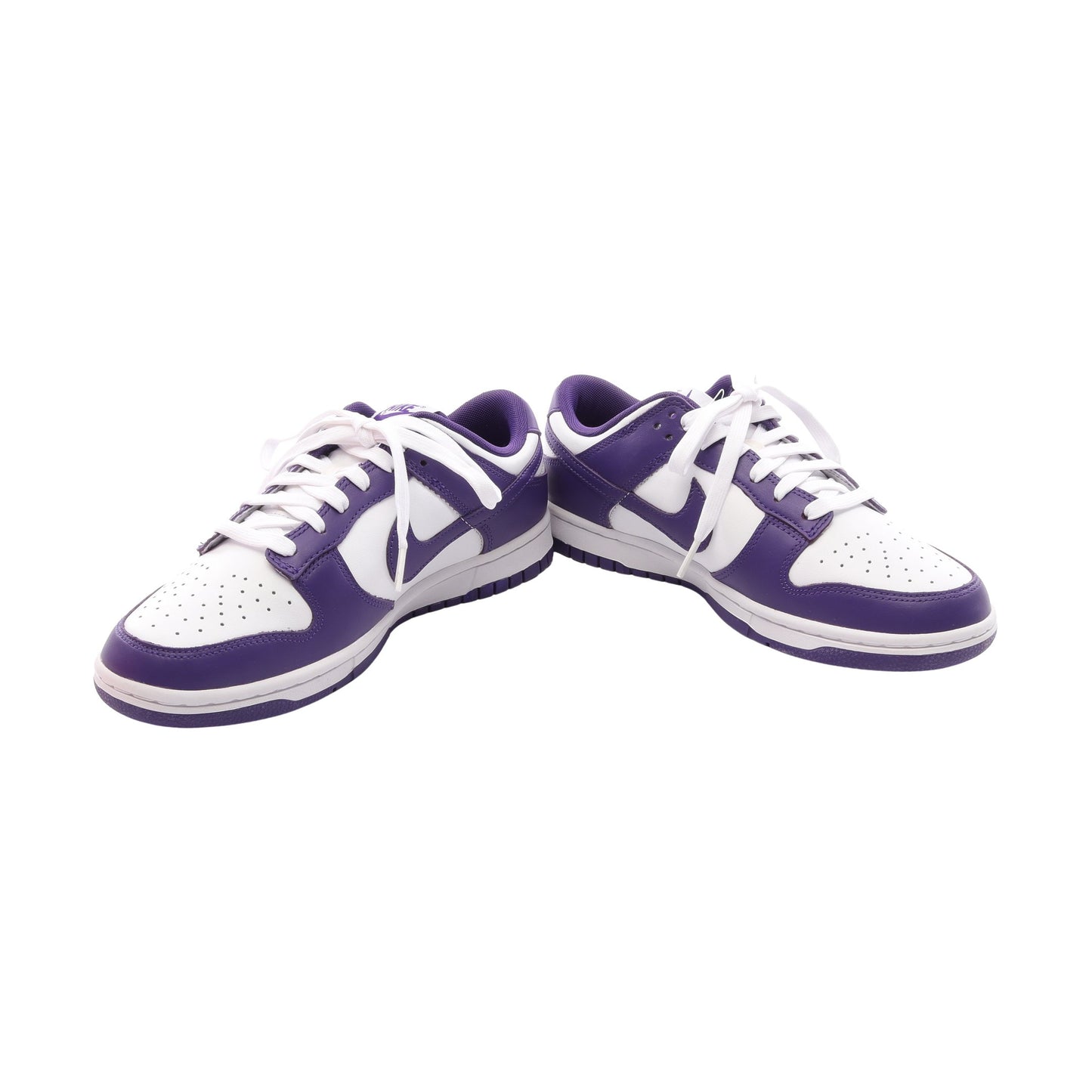 DUNK LOW RETRO ローカットスニーカー レザー パープル ホワイト ナイキ