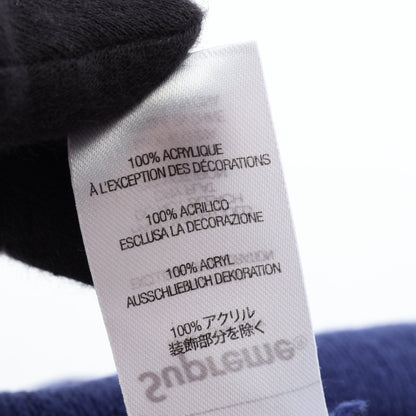 Gonz Nametag ニット帽子 ビーニー ブルー シュプリーム