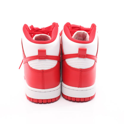 NIKE DUNK HI RETRO ハイカットスニーカー レザー レッド ホワイト ナイキ シューズ NIKE