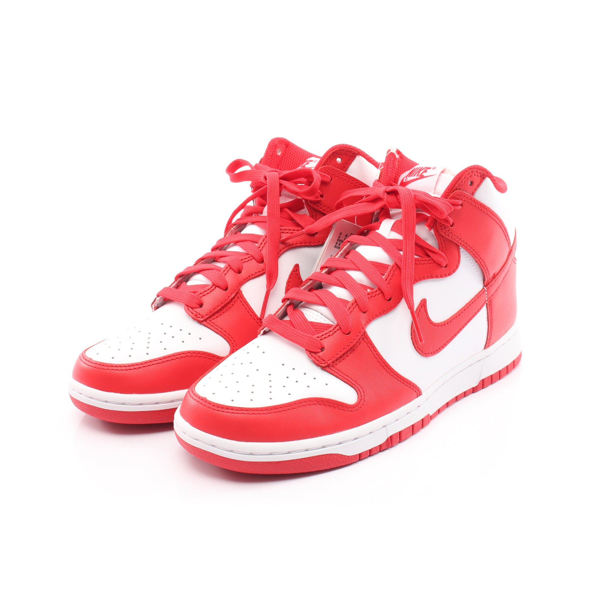 NIKE DUNK HI RETRO ハイカットスニーカー レザー レッド ホワイト ナイキ シューズ NIKE