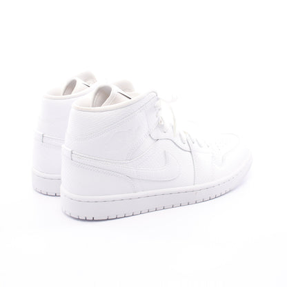 AIR JORDAN 1 MID パイソン型押し ハイカットスニーカー レザー ホワイト ナイキ