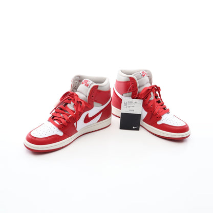 WMNS AIR JORDAN 1 RETRO HIGH OG ハイカットスニーカー レザー ファブリック レッド ホワイト グレー ナイキ