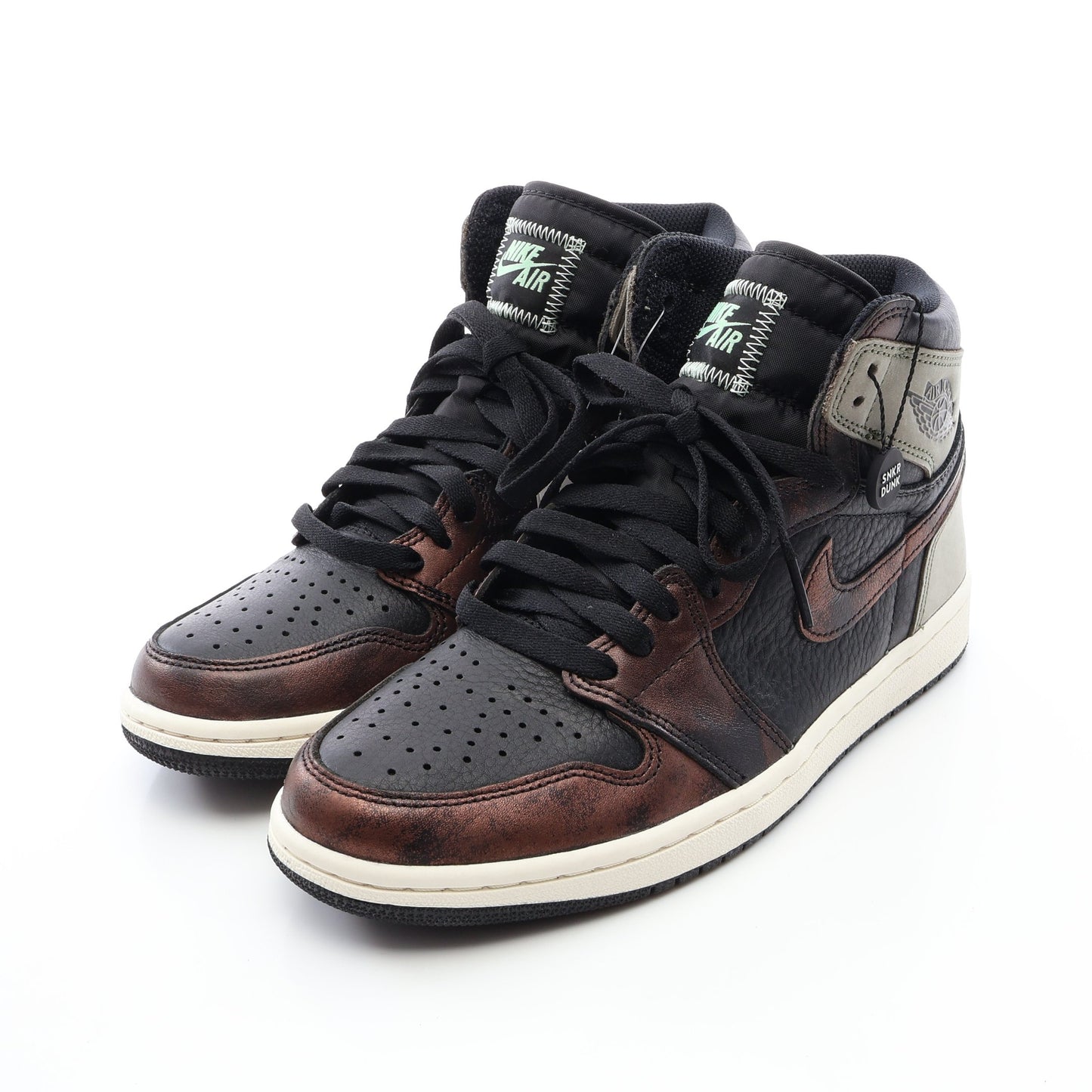 AIR JORDAN 1 RETRO HIGH OG RUST SHADOW ハイカットスニーカー レザー ブラック ブラウン グレーグリーン ナイキ