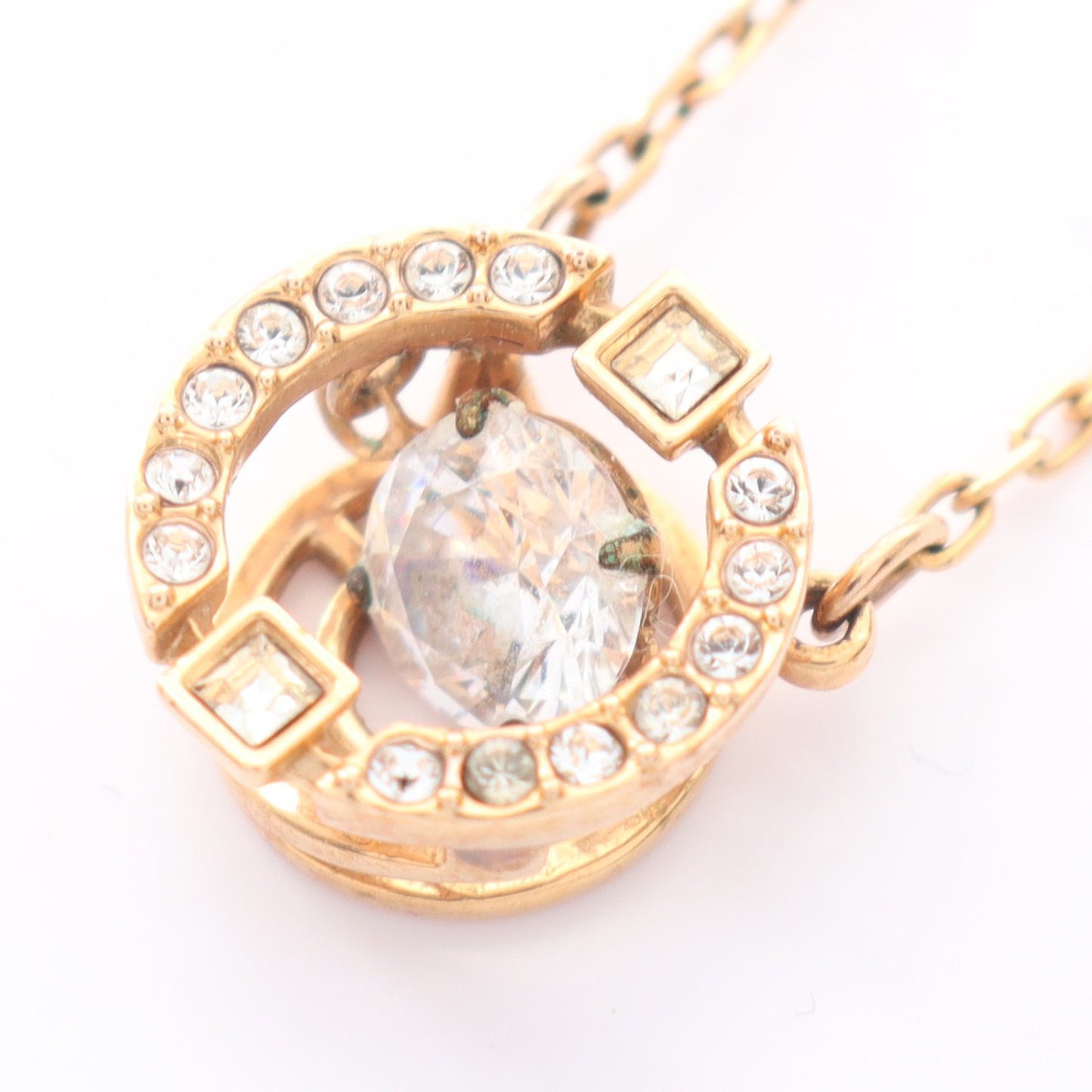Una ネックレス GP ラインストーン ゴールド クリア スワロフスキー アクセサリー SWAROVSKI