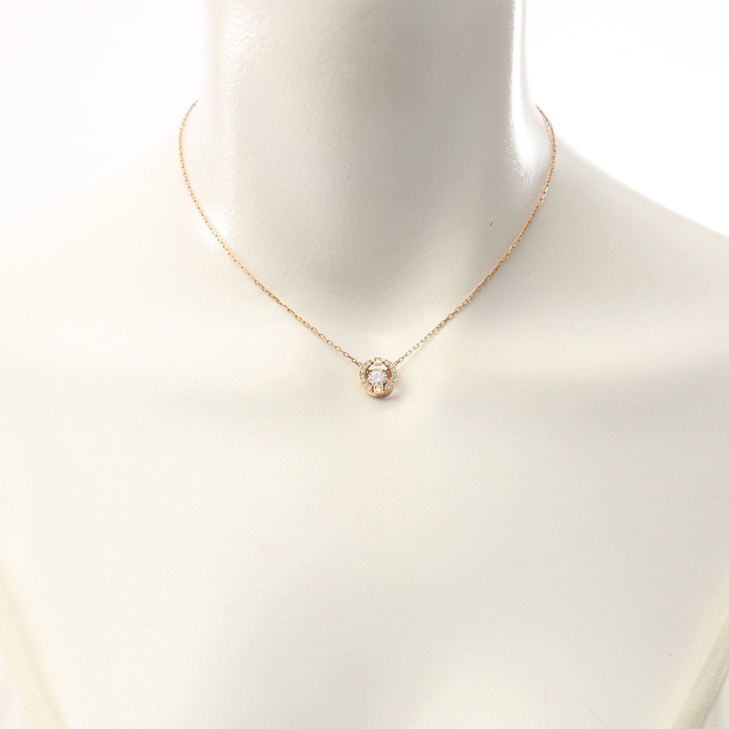 Una ネックレス GP ラインストーン ゴールド クリア スワロフスキー アクセサリー SWAROVSKI