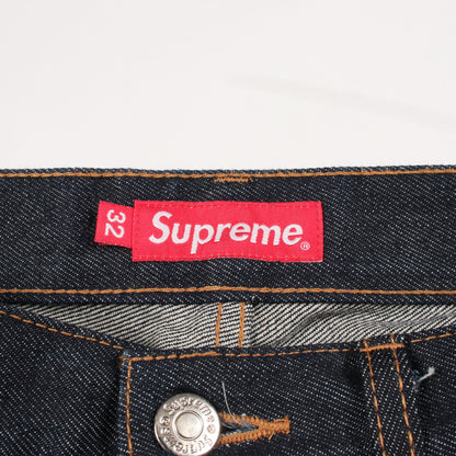 ボタンフライ デニムパンツ コットン ネイビー シュプリーム ボトムス Supreme