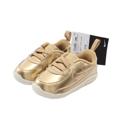 Air Max 90 Crib QS ベビーシューズ スニーカー レザー ゴールド ナイキ