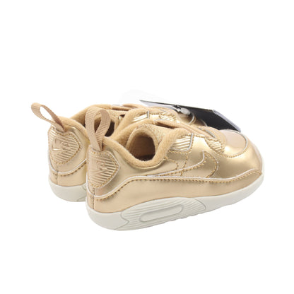Air Max 90 Crib QS ベビーシューズ スニーカー レザー ゴールド ナイキ
