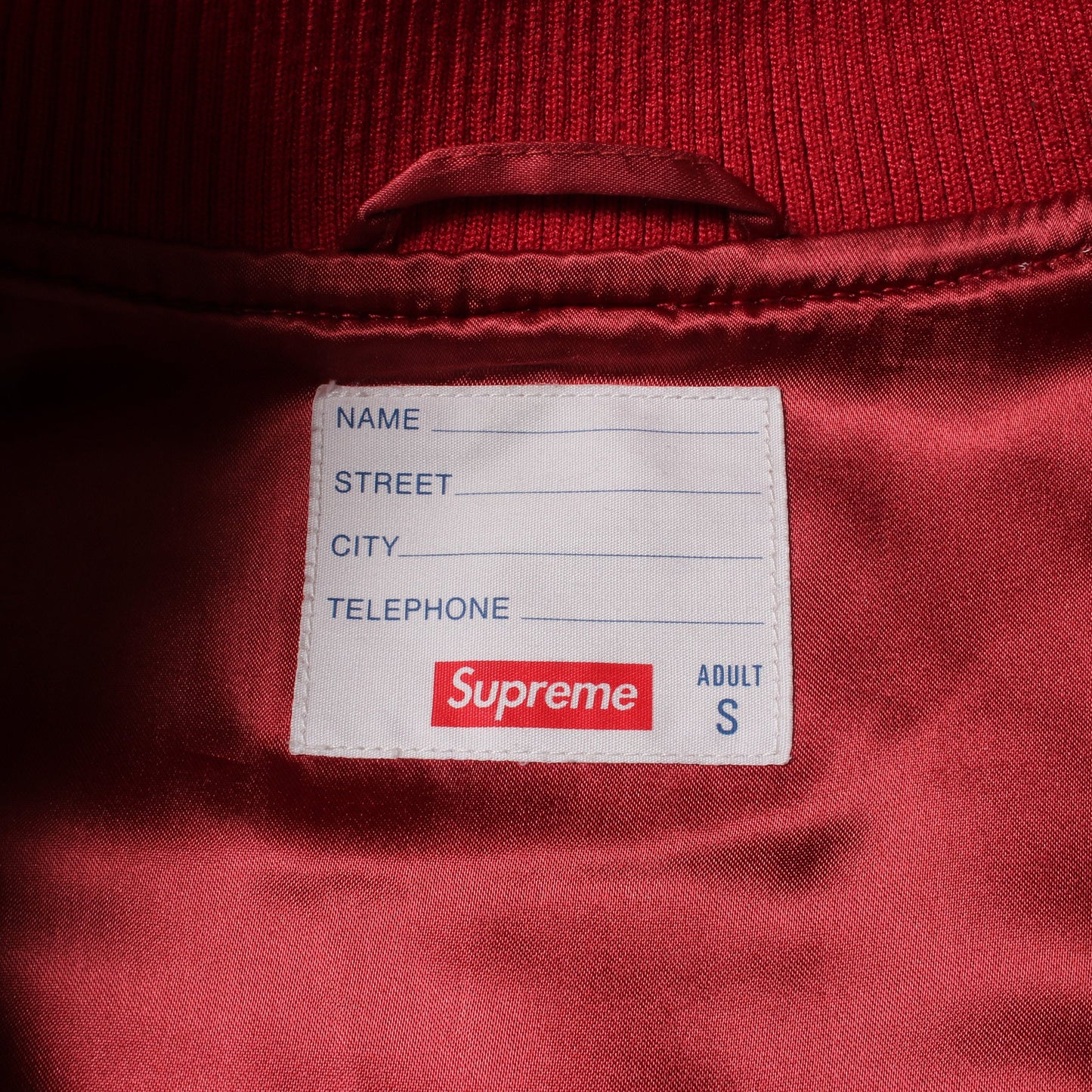 PAINTED WORM LEATHER VARSITY JACKET スタジャン レザー ピンクレッド シュプリーム アウター Supreme
