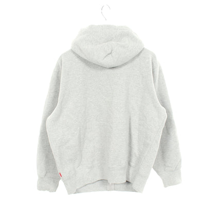 Small Box Zip up Hooded Sweatshirt ジップアップパーカー コットン グレー シュプリーム