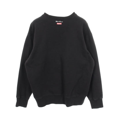 Aerial Crewneck グラフィックプリント 裏起毛 スウェットシャツ コットン ブラック シュプリーム