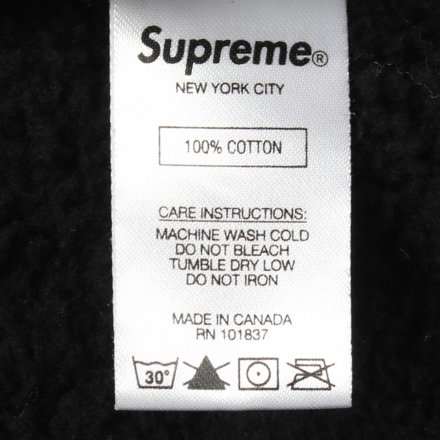 Aerial Crewneck グラフィックプリント 裏起毛 スウェットシャツ コットン ブラック シュプリーム