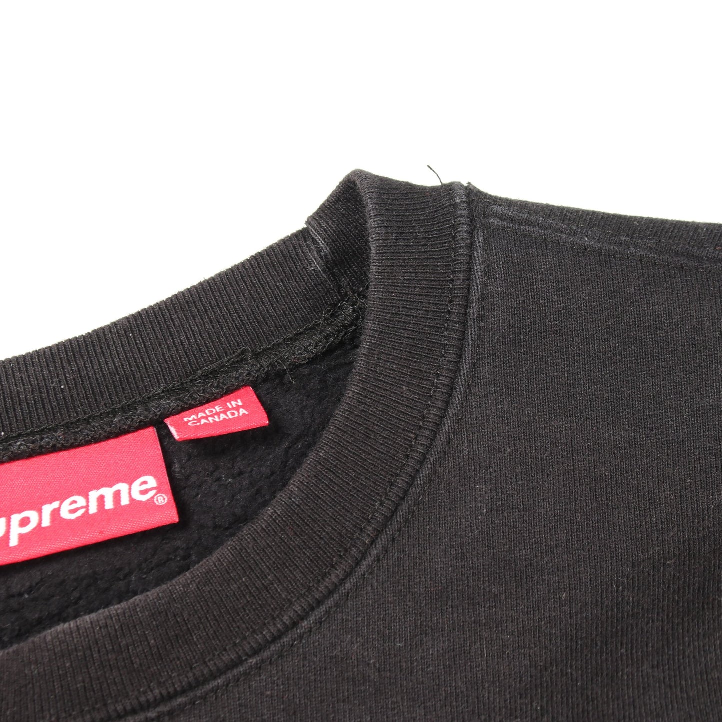 Aerial Crewneck グラフィックプリント 裏起毛 スウェットシャツ コットン ブラック シュプリーム