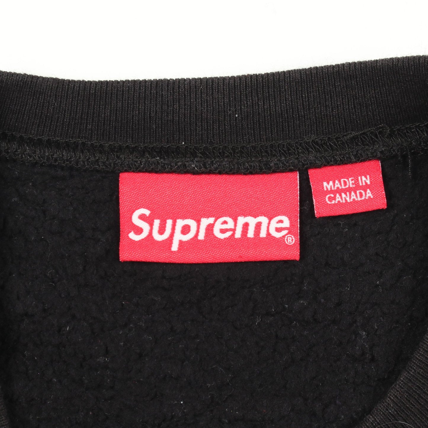 Aerial Crewneck グラフィックプリント 裏起毛 スウェットシャツ コットン ブラック シュプリーム