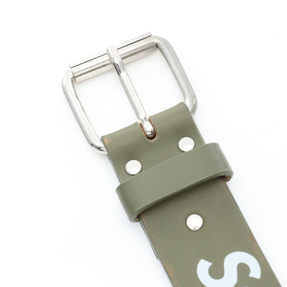 Repeat Leather Belt ベルト レザー カーキグリーン シュプリーム