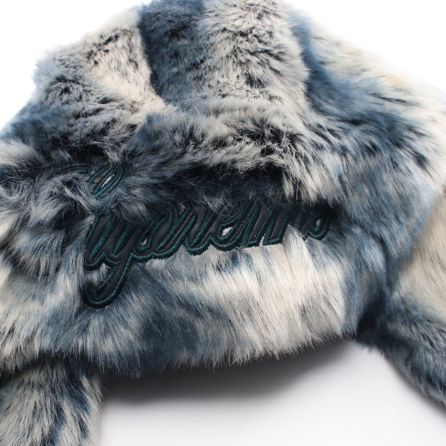 FAUX FUR TROOPER 帽子 アイボリー ブルー シュプリーム