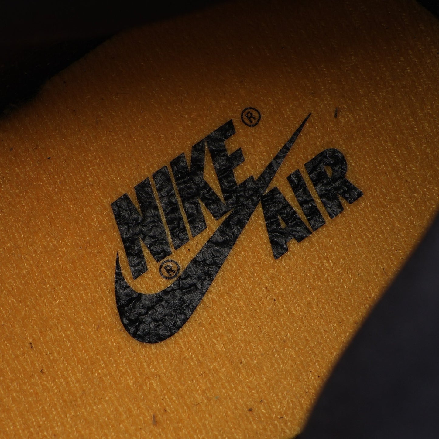 GS Air Jordan 1 Retro High OG キッズ ハイカットスニーカー レザー ファブリック ブラック ホワイト オレンジ ナイキ