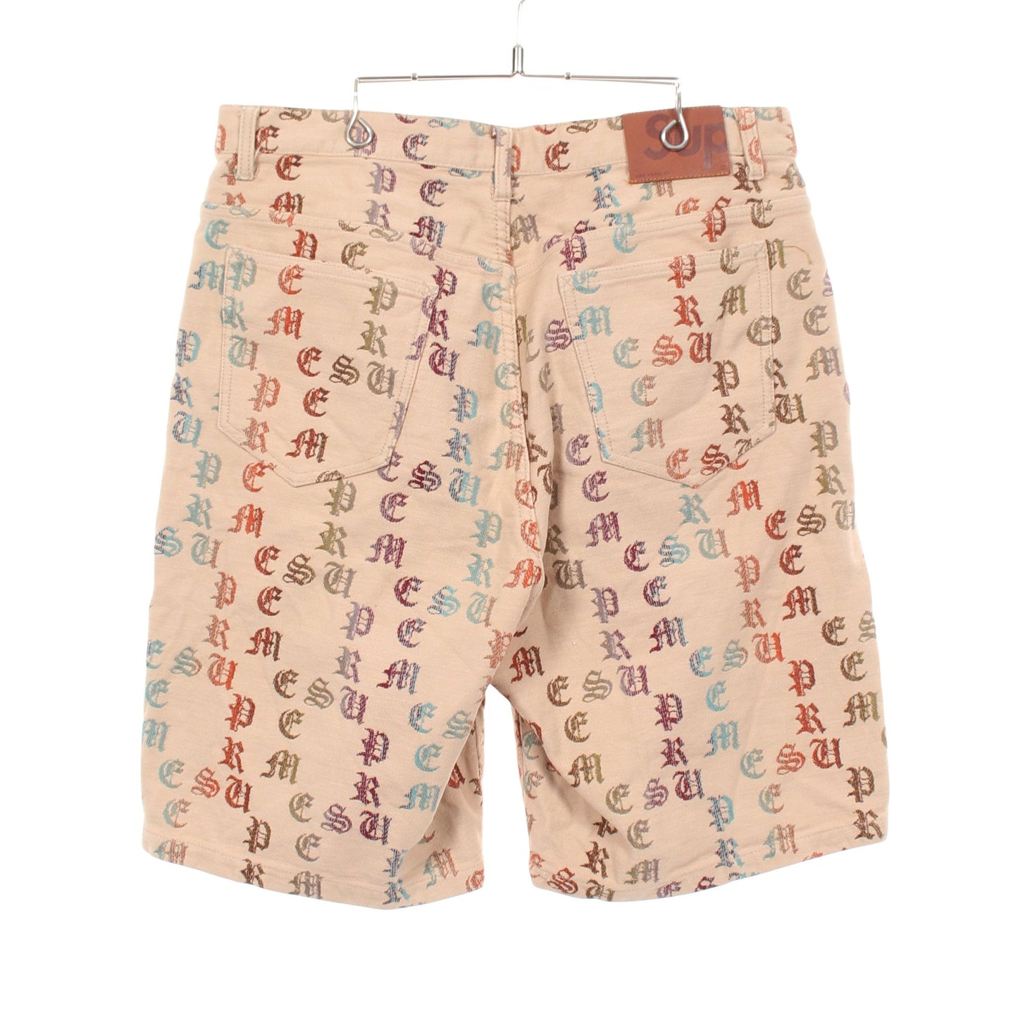Gradient Jacquard Denim Short ロゴ総柄 ショート デニムパンツ コットン ベージュ マルチカラー シュプリーム ボトムス Supreme