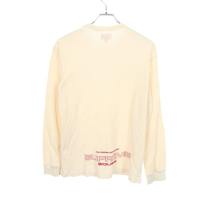 バックロゴ サマー ニット コットン オフホワイト レッド シュプリーム