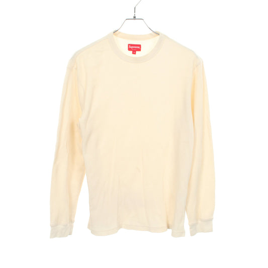 バックロゴ サマー ニット コットン オフホワイト レッド シュプリーム
