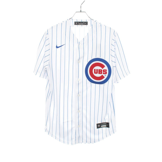 NIKE × MLB カブス ユニフォーム リミテッドジャージ トップス ポリエステル ホワイト ブルー レッド ナイキ